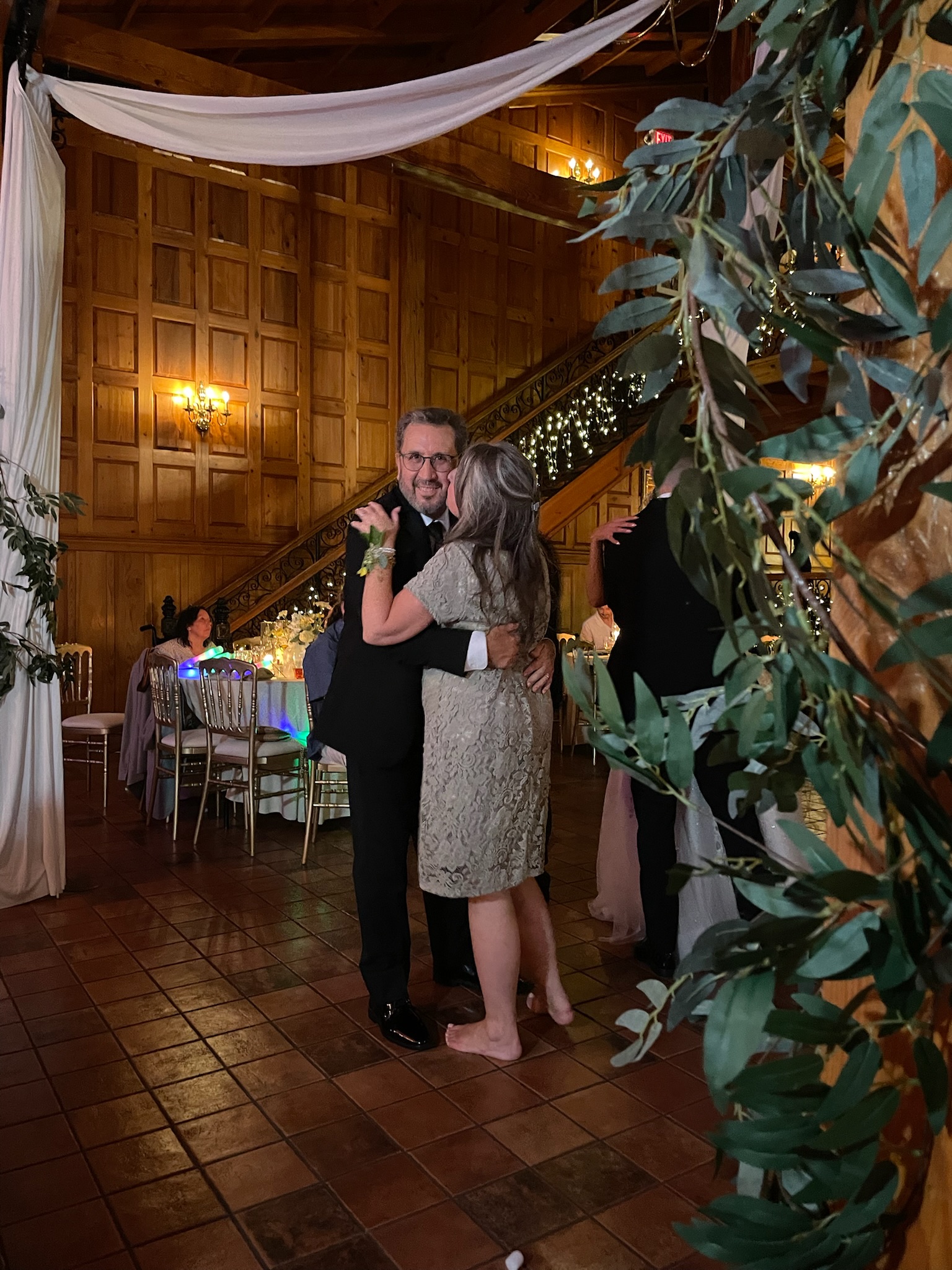 Renee dancing with her husband